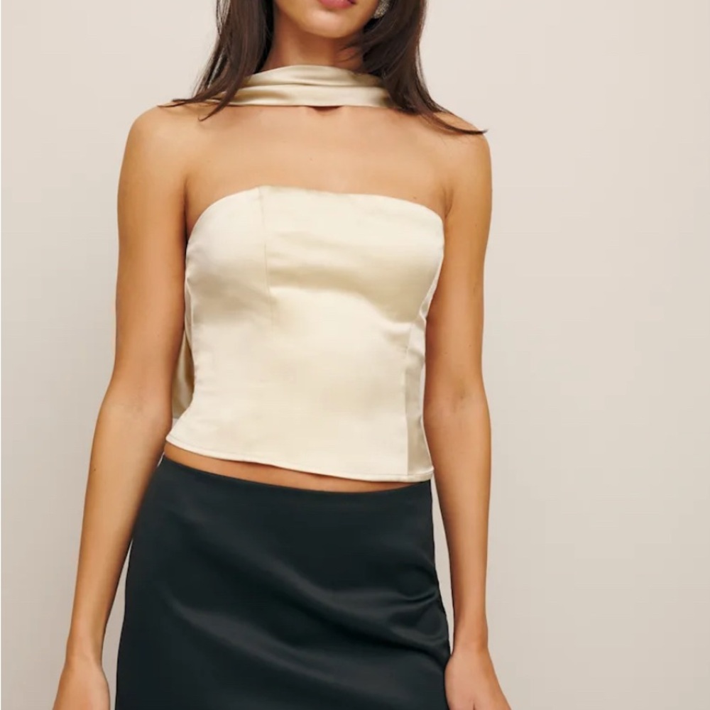 Reformation Sallie Silk top 100% Silk